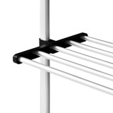 thumbnail of vidaXL Teleskop-Garderobe mit Regalen Aluminium