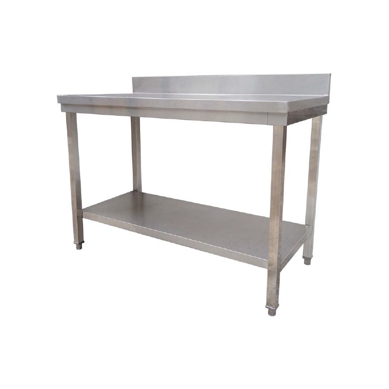 Mesa mural con entrepaño 1800x600x850 serie ECO