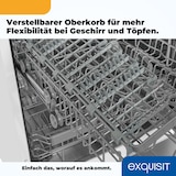 thumbnail of Exquisit Geschirrspüler GSP9112-030E weiss | Spülmaschine 60 cm | 12 Maßgedecke | Startzeitvorwahl | Power+ | ECO Modus | Standgerät