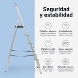 thumbnail of Escalera Plegable 6 Peldaños de Aluminio | UNIVERSALBLUE