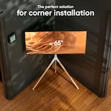 thumbnail of ONKRON TV Ständer Staffelei für 32 - 65 Zoll TV bis zu 35 kg,max 400x400 VESA Standfuß höhenverstellbar & schwenkbar TS1220-W