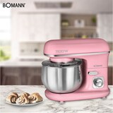 thumbnail of Bomann KM 6030  Robot Batidora Amasadora Repostería, 5L, Velocidad Regulable Electrónica, 1100 W, Serie Rock & Retro, Estilo Vintage, Rosa Pastel