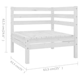 thumbnail of vidaXL 6-tlg. Garten-Lounge-Set Massivholz Kiefer Weiß