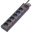 thumbnail of Renkforce 615B-CMB-S Überspannungsschutz-Steckdosenleiste 6fach Schwarz Schutzkontakt 1 St.