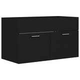 thumbnail of vidaXL Waschbeckenunterschrank Schwarz 80x38,5x46 cm Holzwerkstoff