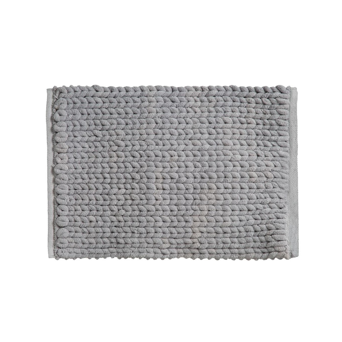 Tapis de Salle de Bain épais Uni Gris 50 x 75 cm