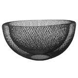 thumbnail of Eva panier double fil noir Ø 29.5 X 15 cm résine noire
