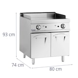 thumbnail of Royal Catering Plancha fry-top de gas - 12 kW - lisa - 50 - 300 °C - gas propano / GLP / gas natural - mueble bajo -