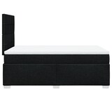thumbnail of vidaXL Boxspringbett mit Matratze Schwarz 120x190 cm Stoff