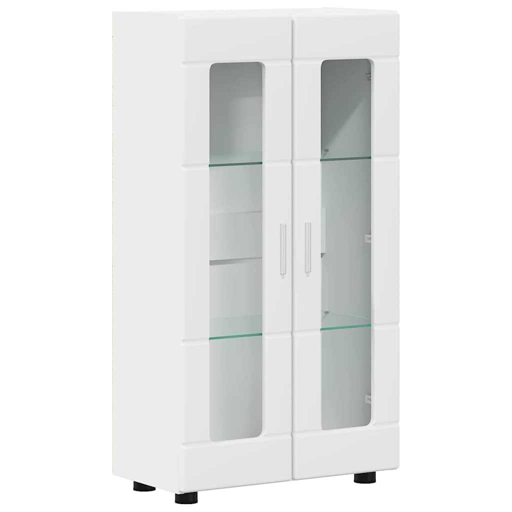 vidaXL Sideboard mit Tür FLORIN Weiß 55,5 x 29 x 103 cm Holzwerkstoff