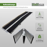 thumbnail of TRUTZHOLM Rollstuhlrampe Alu 2-fach klappbar 305 cm Traglast 272 kg Antirutsch beschichtet