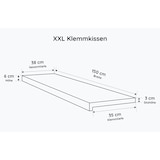 thumbnail of Lycce XXL Klemmkissen TAUPE  Bankauflage  Sitzkissen für Sitzbank (verrutscht nicht) Kunstleder Breite 150cm