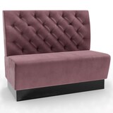 thumbnail of Gastro Sitzbank Amsterdam | 140 cm breit | Samtstoff in Rosa-Lila | Chesterfield | Dinerbank