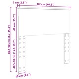 thumbnail of vidaXL Kopfteil Glänzend Weiß 100 cm Holzwerkstoff