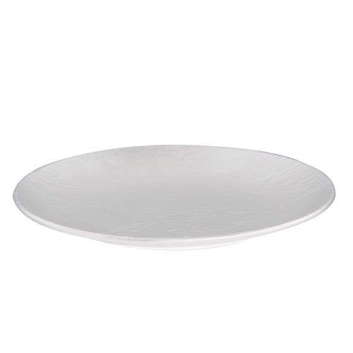 Assiette mélamine ronde blanche - Ø26 cm x6 pcs Mondo Déco