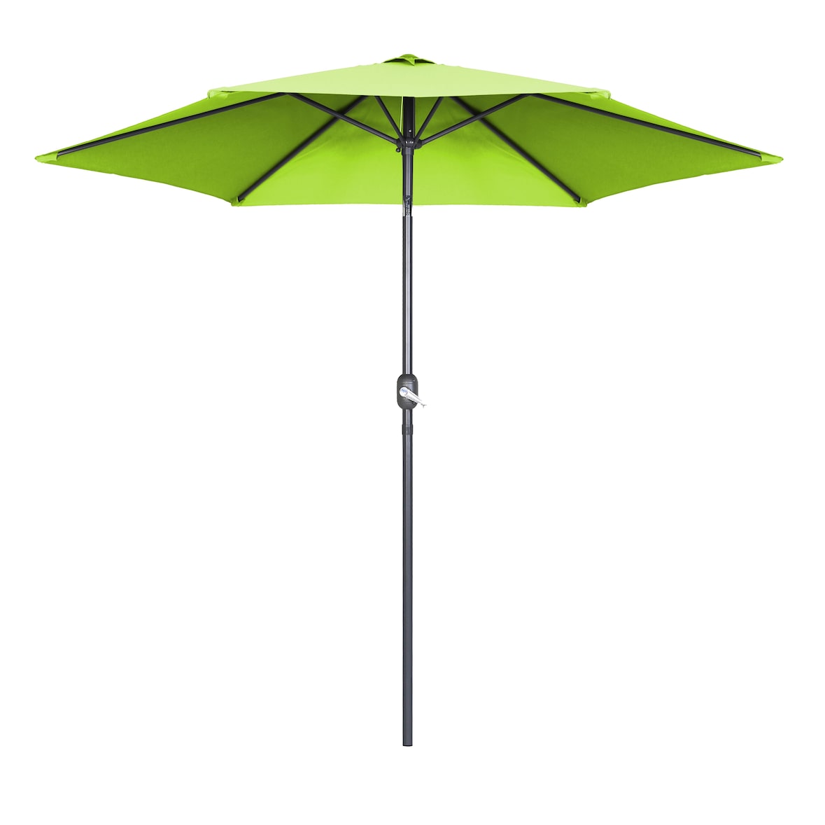 Parasol recto aluminio 3m verde - Oviala
