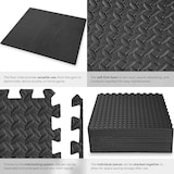 thumbnail of tectake Bodenschutzmatte 12-tlg. - 12er Set schwarz