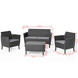 thumbnail of Keter 8-delige Loungeset Salemo grafietkleurig 236629