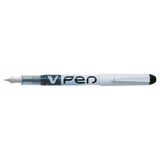 thumbnail of Stylo plume V-Pen, trait 0,5 mm, encre bleue effaçable, coloris bleu/blanc