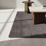 thumbnail of Teppich Flur Einfarbig Pflegeleicht Waschbar Strapazierfähig Wohnzimmer Schlafzimmer Rund Grau 200x200 cm – ISAR von Kadima Design