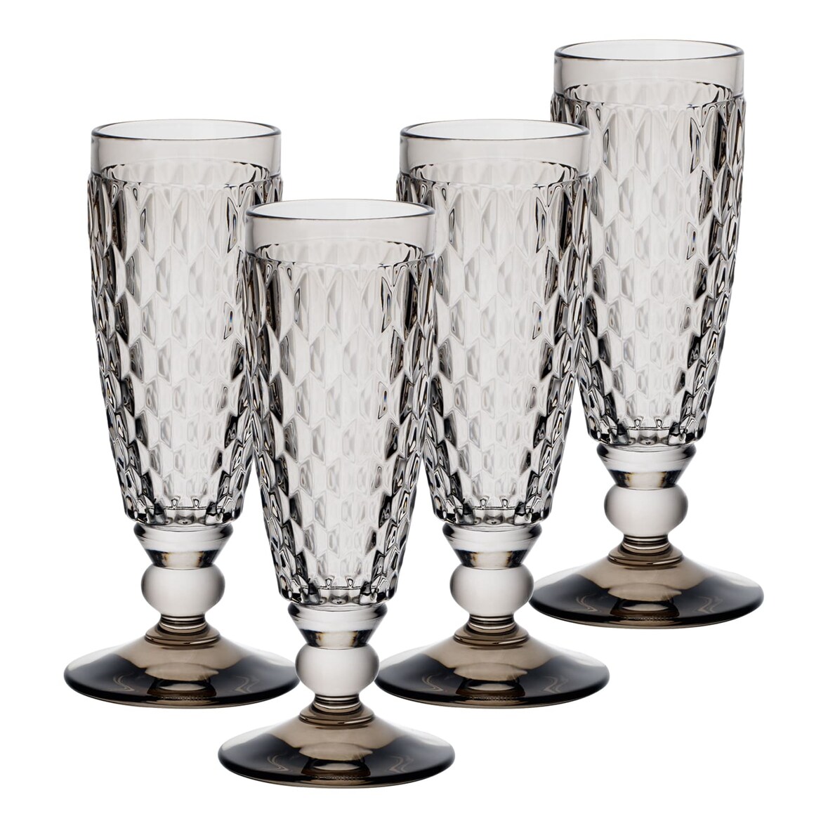 Villeroy & Boch Boston Coloured Sektglas 145 ml smoke 4er Set