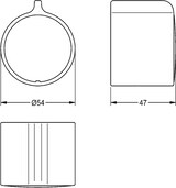 thumbnail of KWC Temperaturwahlgriff, F5, Metall, ohne Logo, 2030050541