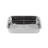 thumbnail of Renberg Presto - Bakplaat met grillrooster 37x26,5x6,3 cm, roestvrij staal