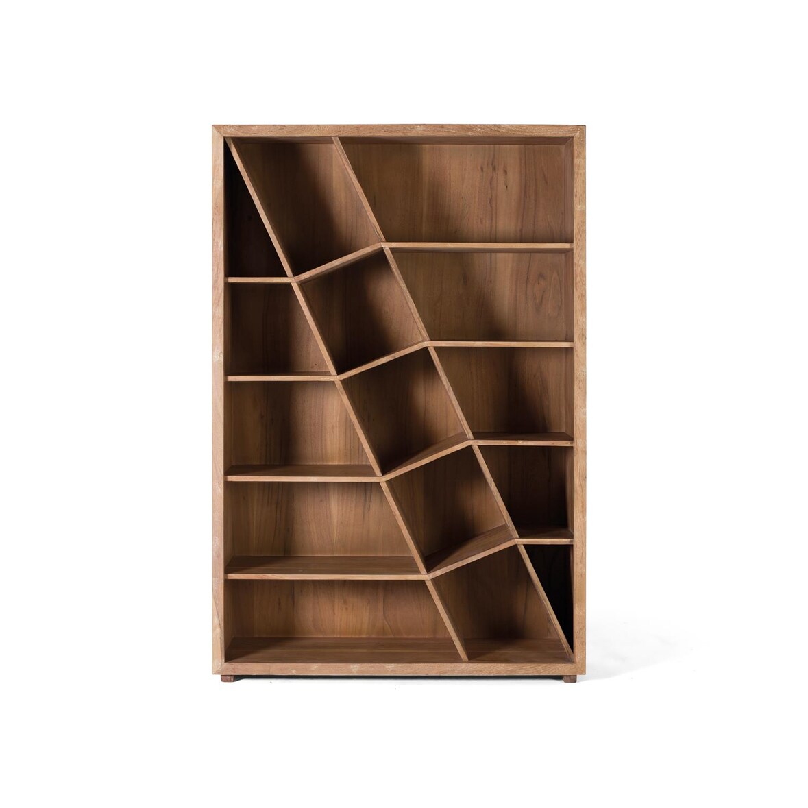 Librería fabricada en madera de mango marrón