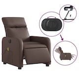 thumbnail of vidaXL Massagesessel Elektrisch Braun Kunstleder
