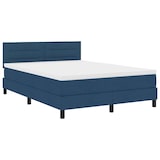 thumbnail of vidaXL Boxspringbett mit Kissen mit Kopfteil Blau 160 x 200 cm Stoff