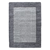 thumbnail of Teppich Wohnzimmer Hochflor Bordüre Weich Flauschig Waschbar Strapazierfähig Schlafzimmer OEKO-TEX Grau 300x400 cm – RHEIN von Kadima Design