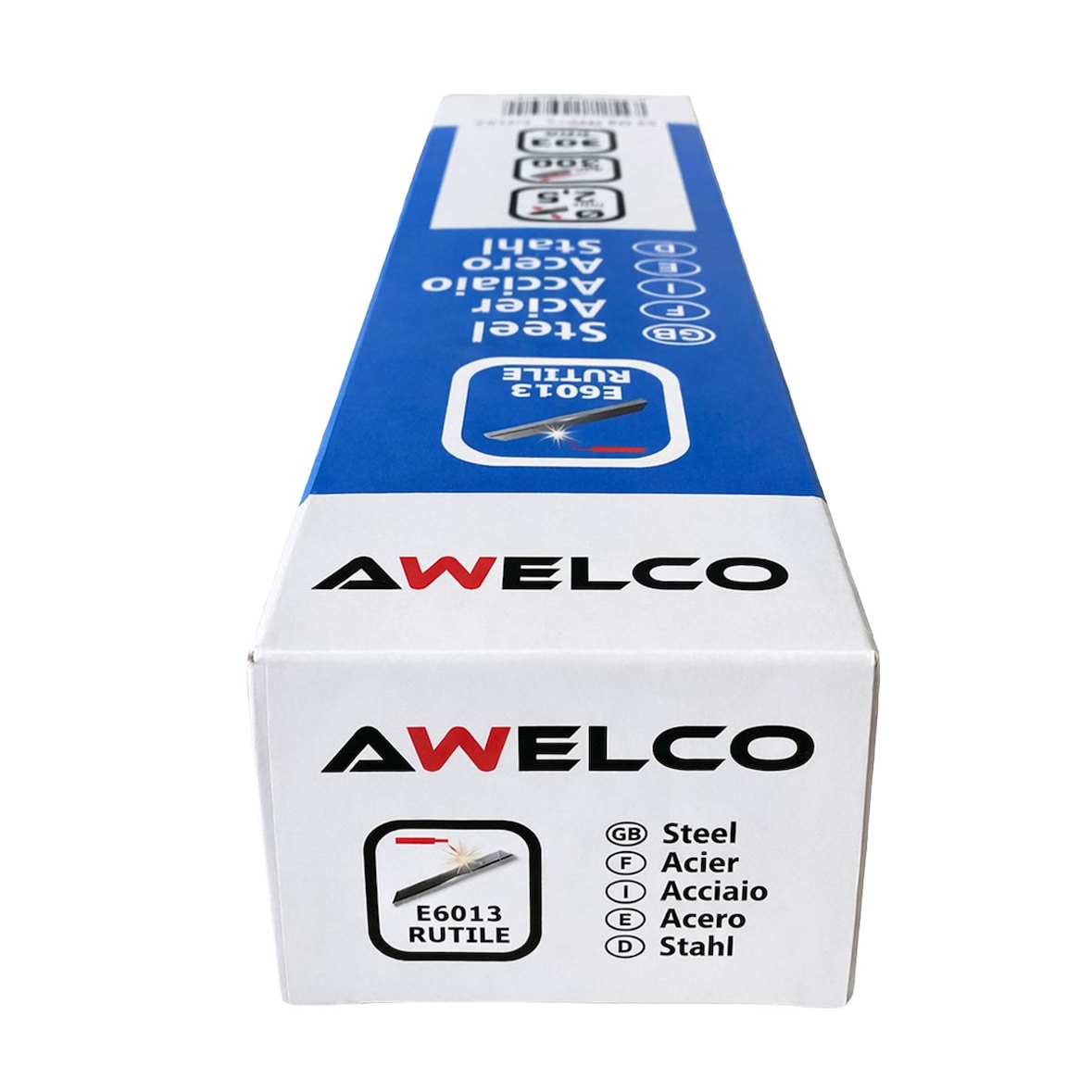 Verpakking van 400 stalen elektroden 2 x 300 mm gecoate staven Alle positielassen AWELCO