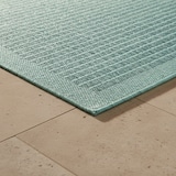 thumbnail of Teppich Balkon Unifarben Pflegeleicht Waschbar Strapazierfähig Terrasse Küche Blau 140x200 cm OEKO-TEX Gekettelt – ORIANA von Kadima Design