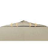 thumbnail of METRO PROFESSIONAL Sombrilla cuadrada, aluminio, 4 x 4 m, repelente al agua, humus/gris