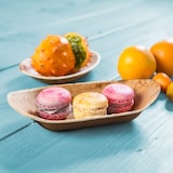 thumbnail of BIOZOYG 200 Stück Einwegschale 20cm Palmblattschale Schiffchenform Einweggeschirr Palmblatt Boot biologisch abbaubar biologisch kompostierbar