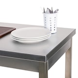 thumbnail of Romux® Tavolo in Acciaio Inox per Ristorazione Centrale con 1 Ripiano 1500x700x850 mm | Tavolo da Lavoro Inox Resistente alla Corrosione
