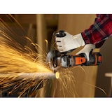 thumbnail of Black and Decker Mini-Amoladora BCG720N-XJ 18V 125mm, velocidad 8.600 rpm, M14, arranque suave. Sin batería/cargador