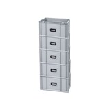 thumbnail of PROREGAL 5x Eurobox NextGen Portable Uno | HxBxT 32x40x60cm | 65 Liter | Eurobehälter, Transportbox, Transportbehälter, Stapelbehälter