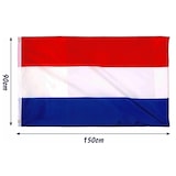 thumbnail of Nederlandse Vlag - Rood wit blauw - 90 x 150 cm - Polyester
