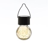 thumbnail of LED Solar Hängeleuchte CRACKLE Bruchglas-Optik Kugelleuchte H: 9cm 4St