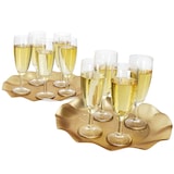 thumbnail of 24er Set Royal Sektgläser geeicht 0,1L Champagner-Glas klare Sektflöte Party