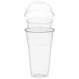 thumbnail of 50x BIO Trinkbecher 500ml + Domdeckel ohne Loch + Einsatzbecher O 96mm (PLA)