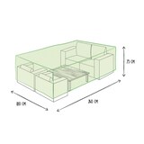 thumbnail of Schutzhülle für Gartenmöbel, Grau, rechteckig, 240 cm x 180 cm x 75 cm