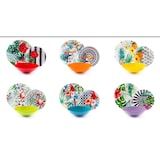 thumbnail of Juego de vajilla de porcelana multicolor Tropical Chic de 18 piezas de Excelsa