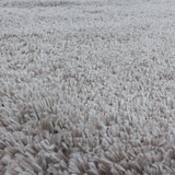 thumbnail of Carpetsale24 Shaggy Hochflor Teppich Beige 120 cm Rund Extra Weich & Waschbar - Jute Rückseite, Einfarbig & Flauschig für Wohnzimmer & Schlafzimmer