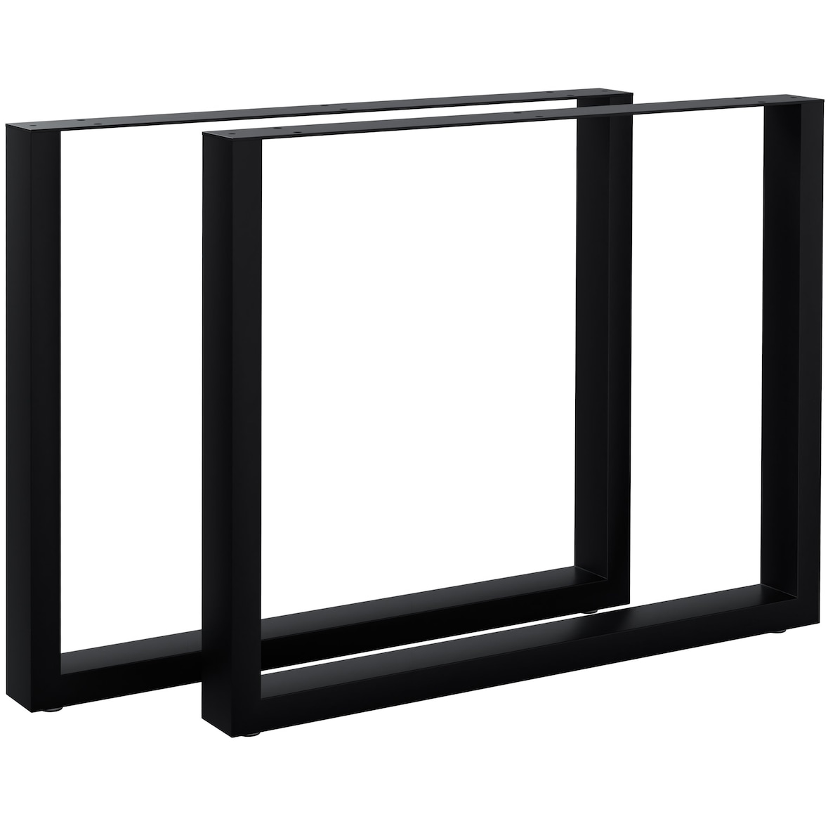 Juego de 2 patas de mesa Ilkan Negro/90 cm