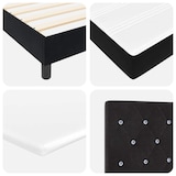thumbnail of vidaXL Boxspringbett mit Kopfteil Schwarz 200 x 80 cm Samt
