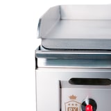 thumbnail of Romux® Piastra a Gas Professionale in Acciaio Inox 30 cm da Banco con Piastra da 4 mm per Riscaldamento Rapido con Termocoppia CE