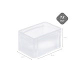 thumbnail of PROREGAL Bac Euro transparent BasicLine avec poignée fermée | HxLxP 17x20x30cm, 7,2 litres | boîte industrielle, boîtes de rangement, empilables