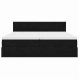 thumbnail of vidaXL Ottoman-Bett mit Matratzen & LEDs Schwarz 200x200 cm Samt